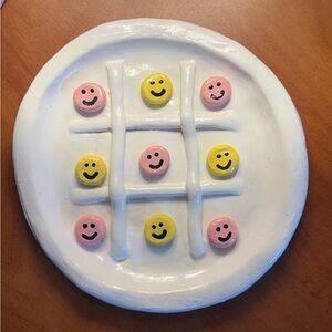 Handmade tic tac toe board